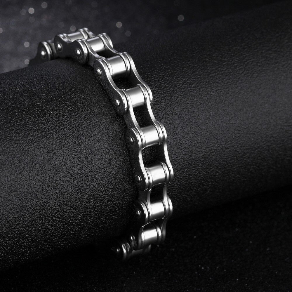 Bracelet chaine vélo acier