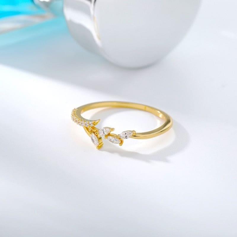 Bague de pouce avec motif fleur