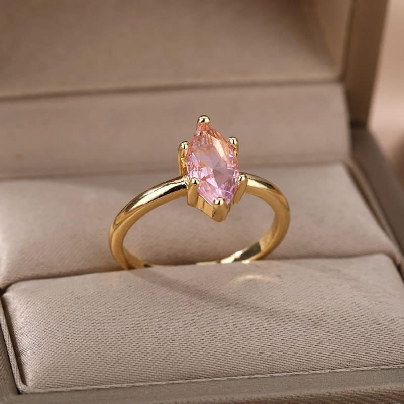 Bague de pouce avec pierre en zircon