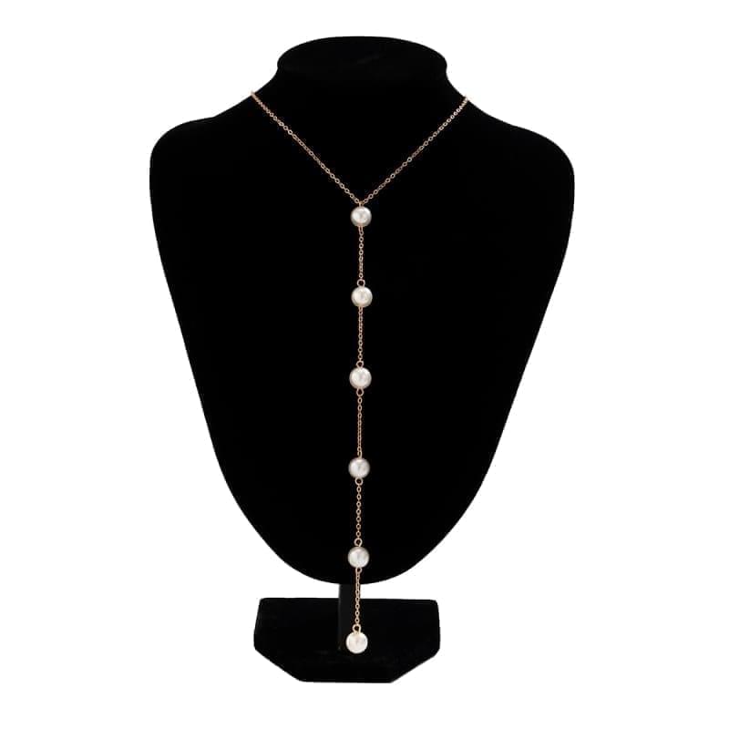 Bijou de corps poitrine avec perles