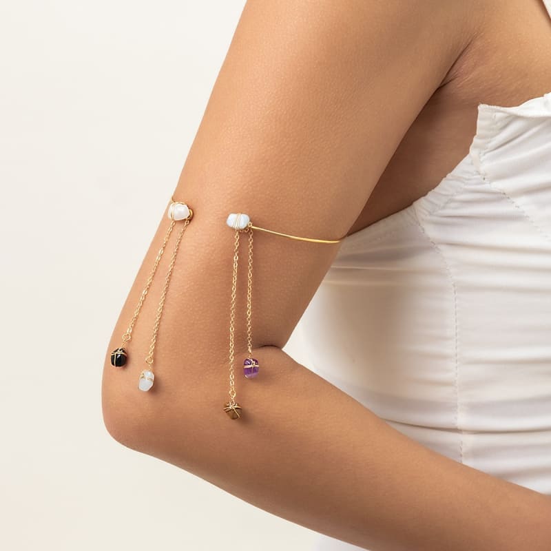 Bijou de corps pour le bras en pierre naturelle