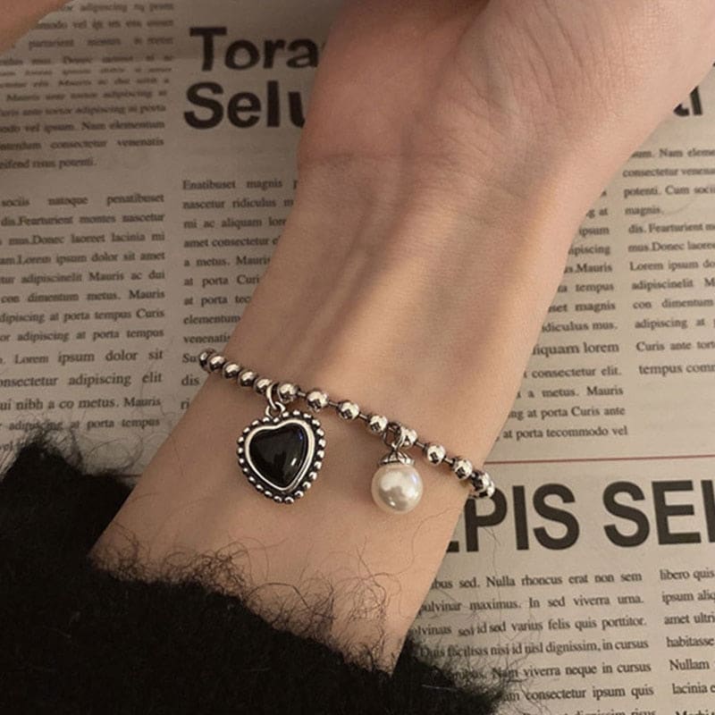 Bracelet chaine avec perle