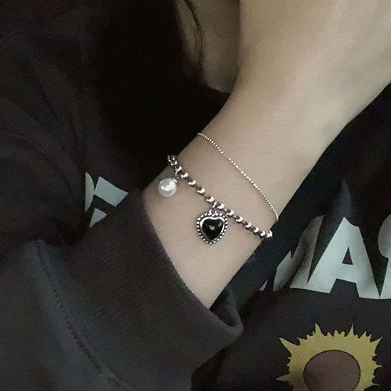 Bracelet chaine avec perle