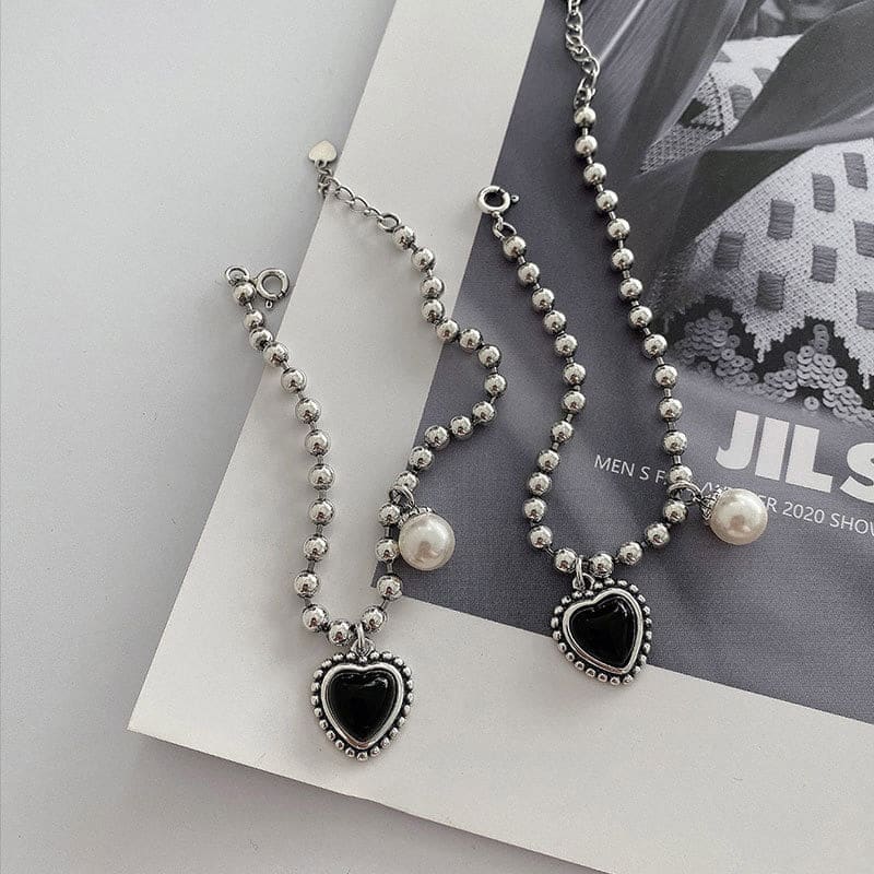 Bracelet chaine avec perle
