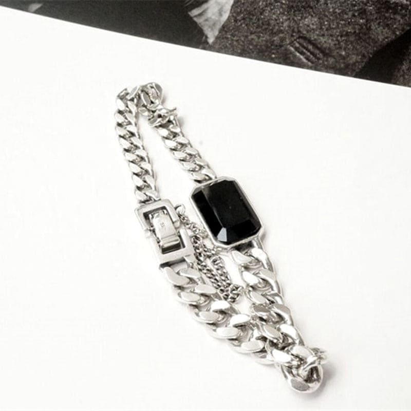 Bracelet chaine avec pierre