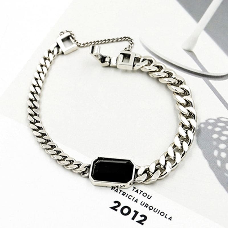 Bracelet chaine avec pierre