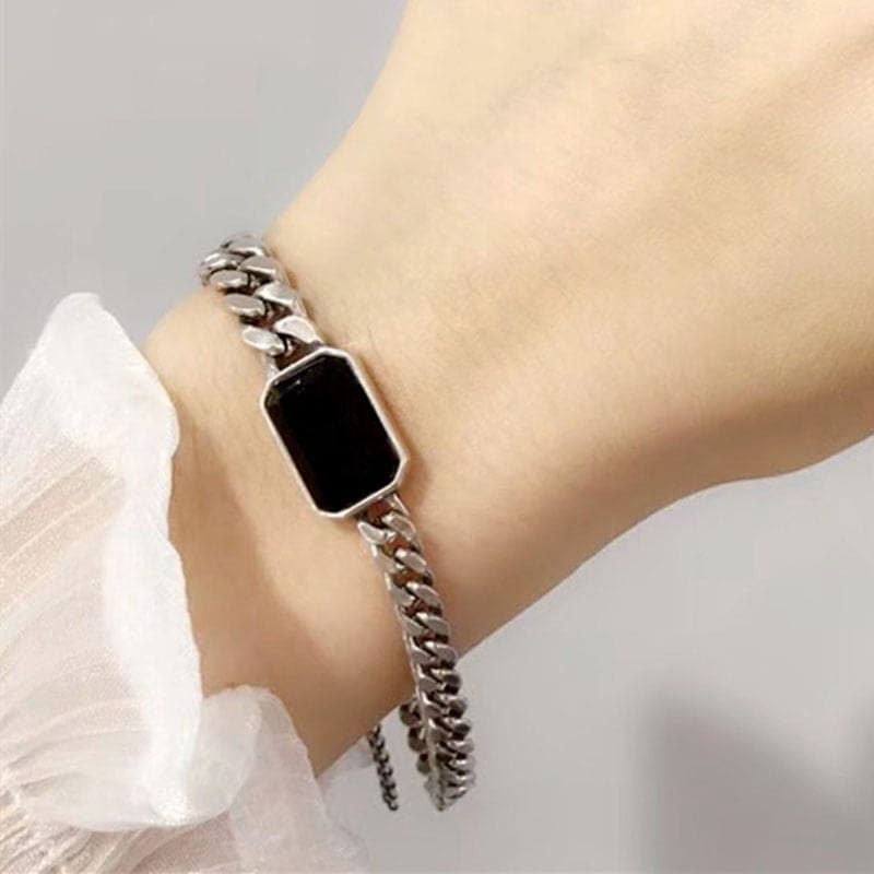 Bracelet chaine avec pierre