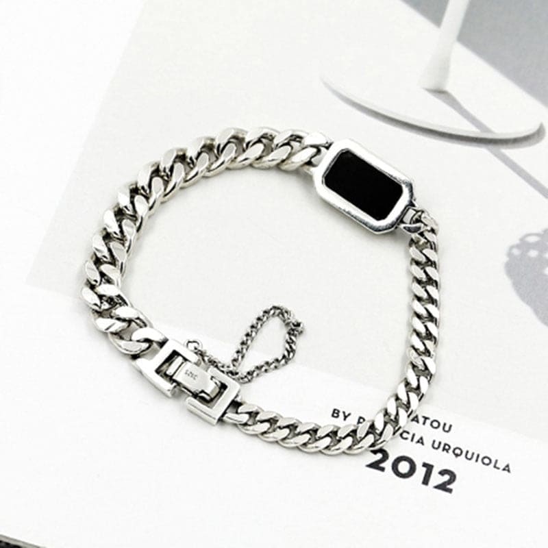 Bracelet chaine avec pierre