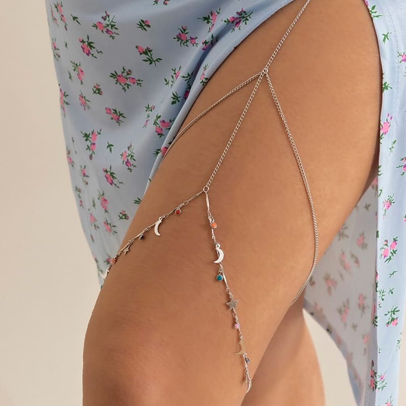 Bracelet chaine de cuisse bohème