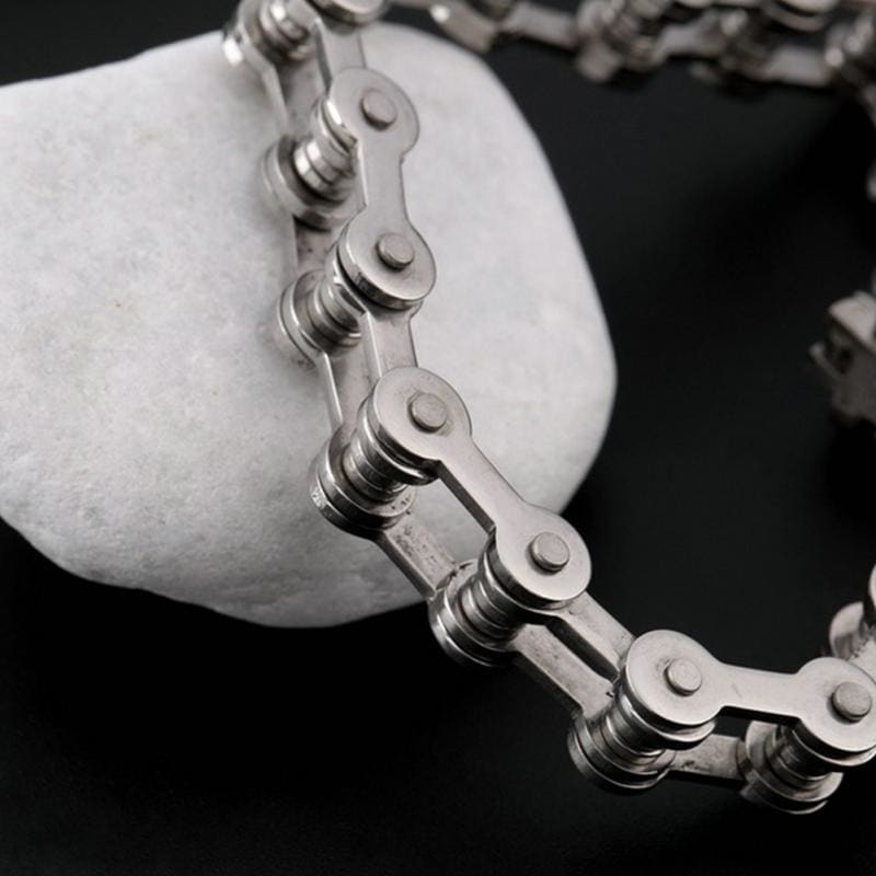 Bracelet chaine de moto titane