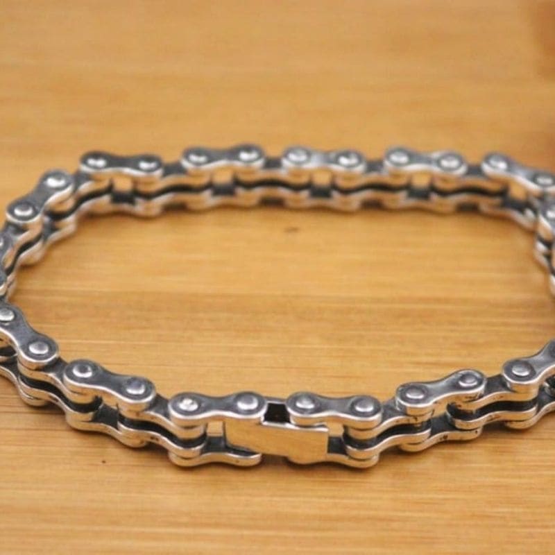 Bracelet chaine de vélo argent 925