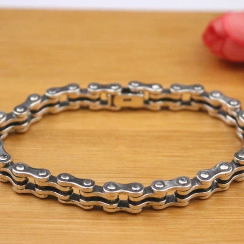 Bracelet chaine de vélo argent 925