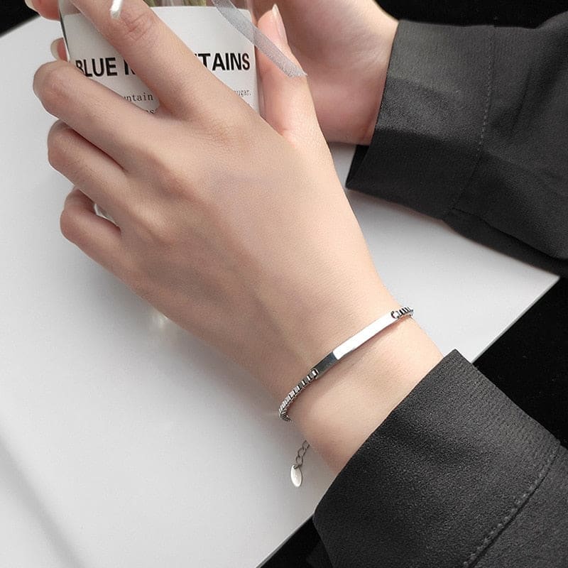 Bracelet chaine en argent