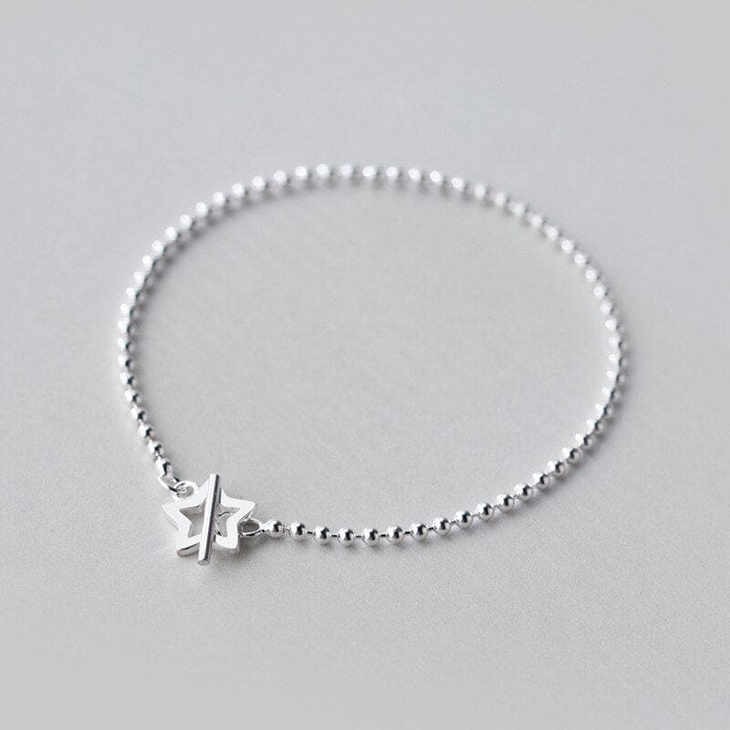 Bracelet chaine fine en argent