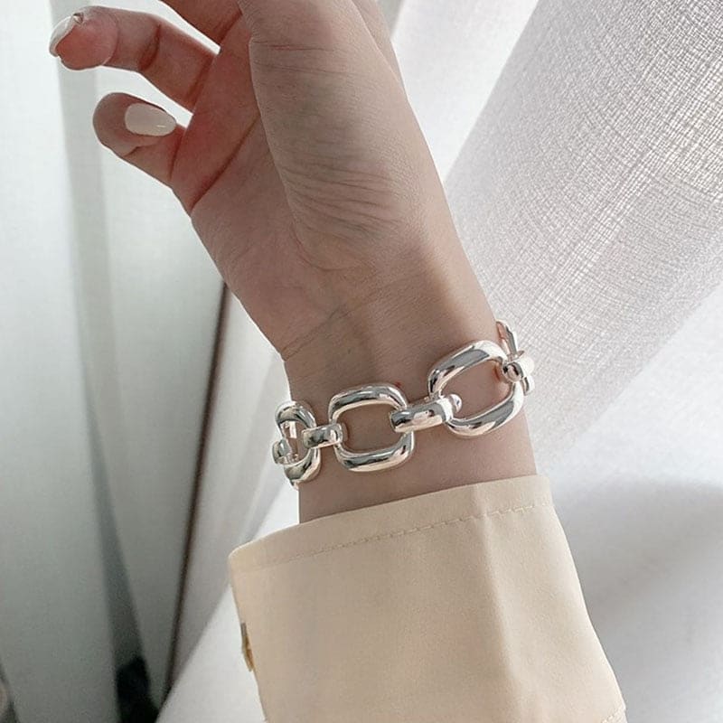 Bracelet chaine gros maillon