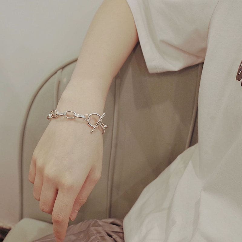 Bracelet chaine grosse maille
