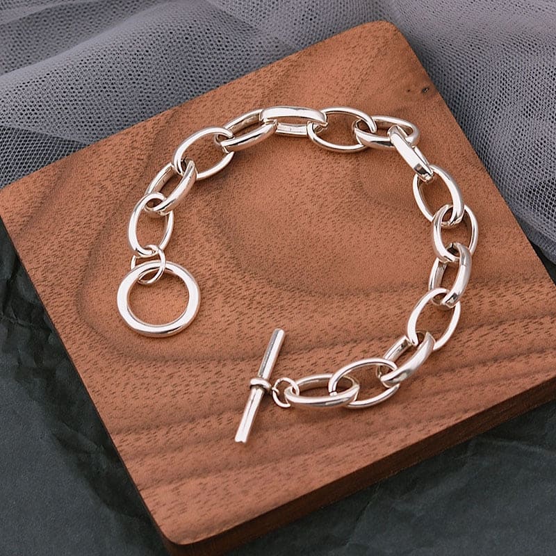 Bracelet chaine grosse maille