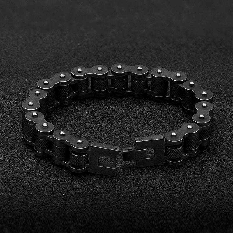 Bracelet chaine moto noir