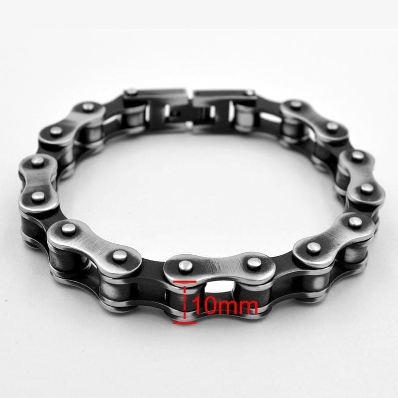 Bracelet chaine moto yamaha - 10 mm / 18 cm