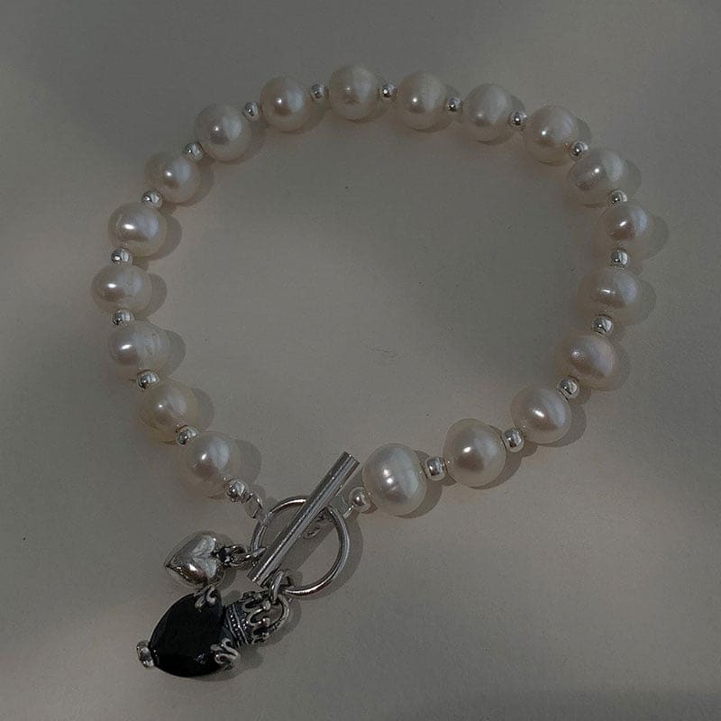 Bracelet chaine perlée