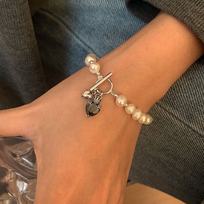 Bracelet chaine perlée