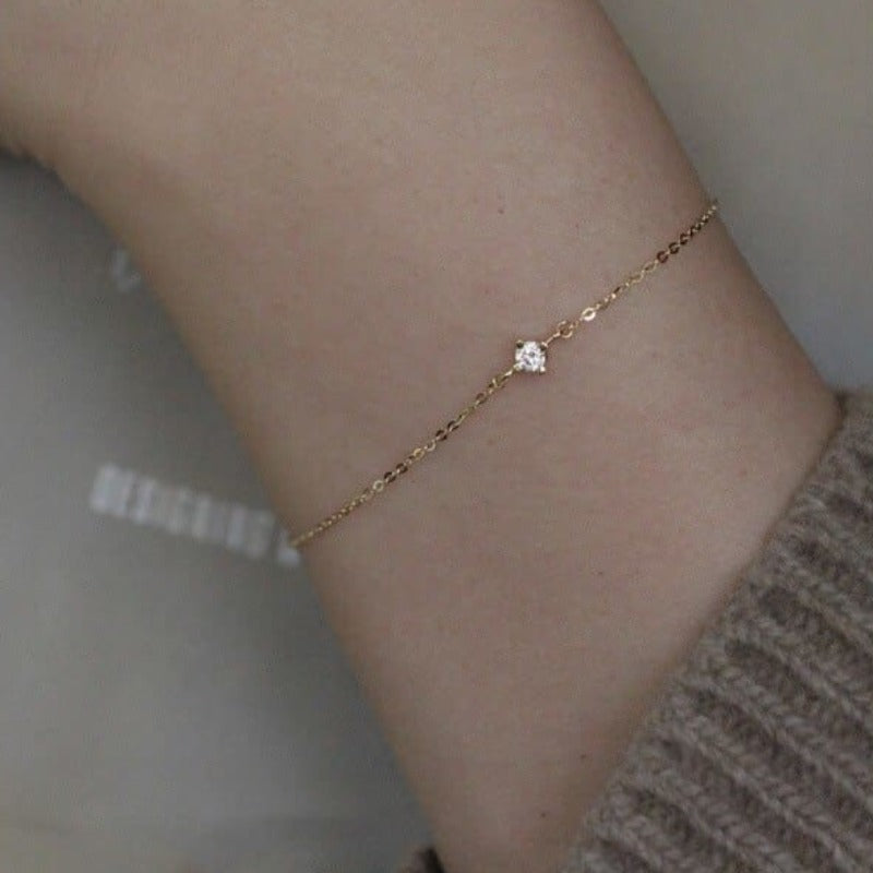 Bracelet chaine plaqué or
