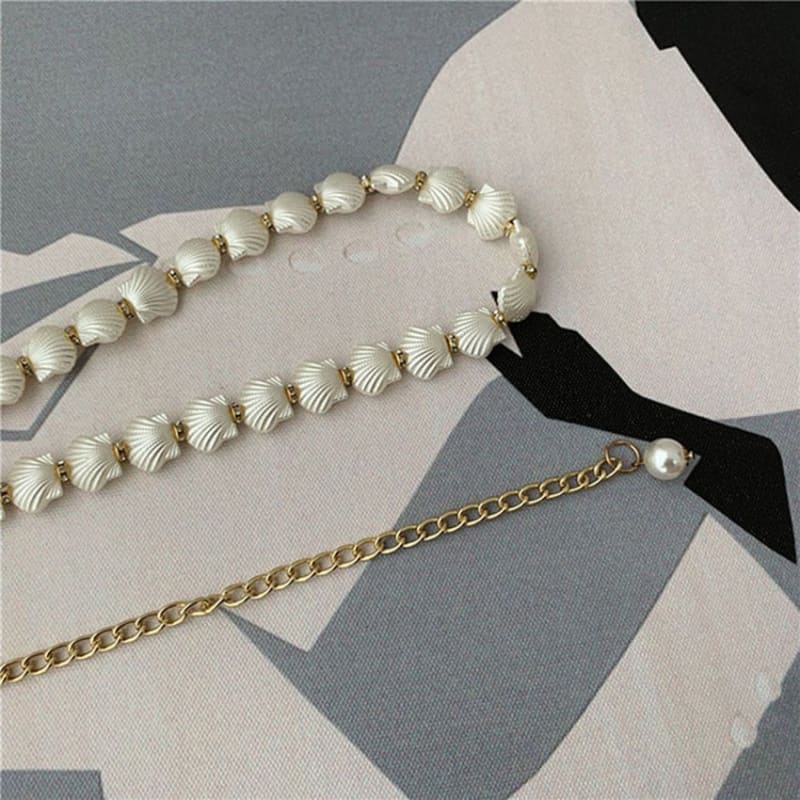 Ceinture chaine coquillage