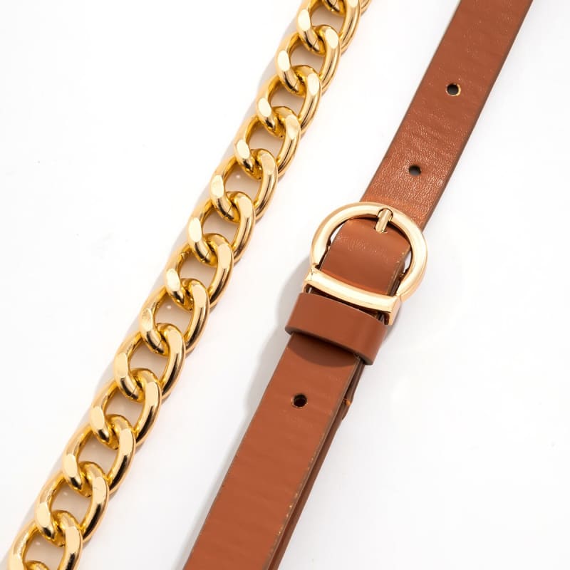 Ceinture chaine grosse maille