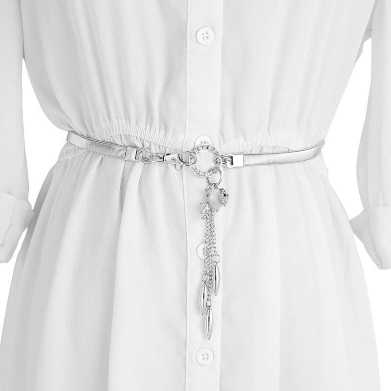 Ceinture chaine pour robe - Argent