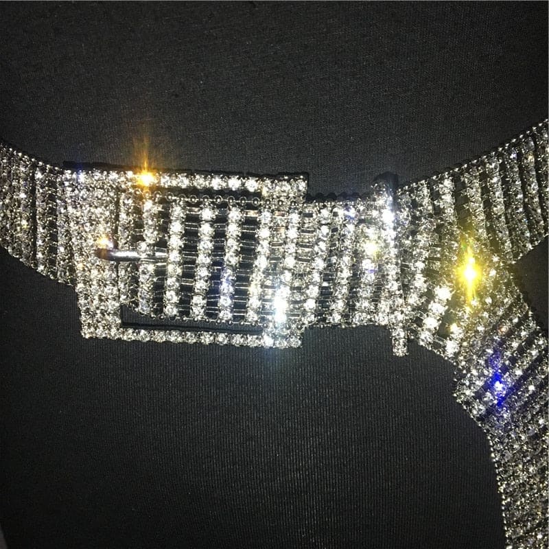 Ceinture chaine strass