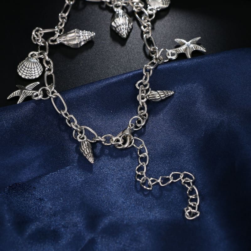 Chaine de cheville avec étoile de mer