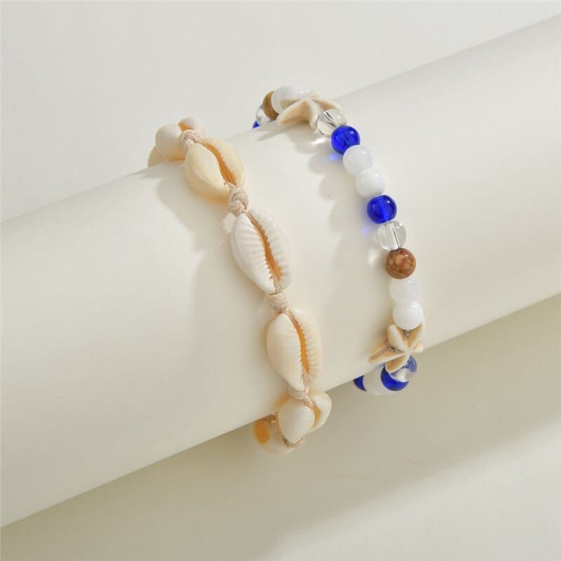 Chaine de cheville coquillage solide