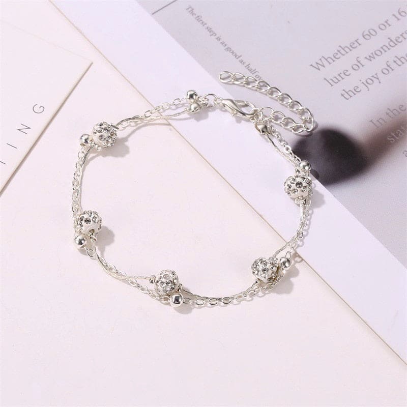 Chaine de cheville dorée - Argent