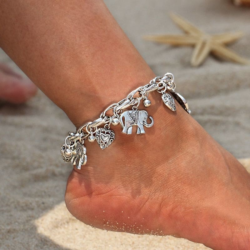 Chaine de cheville éléphant
