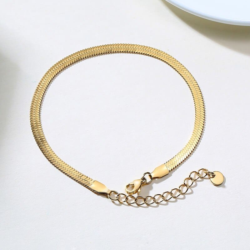 Chaine de cheville maille serpent