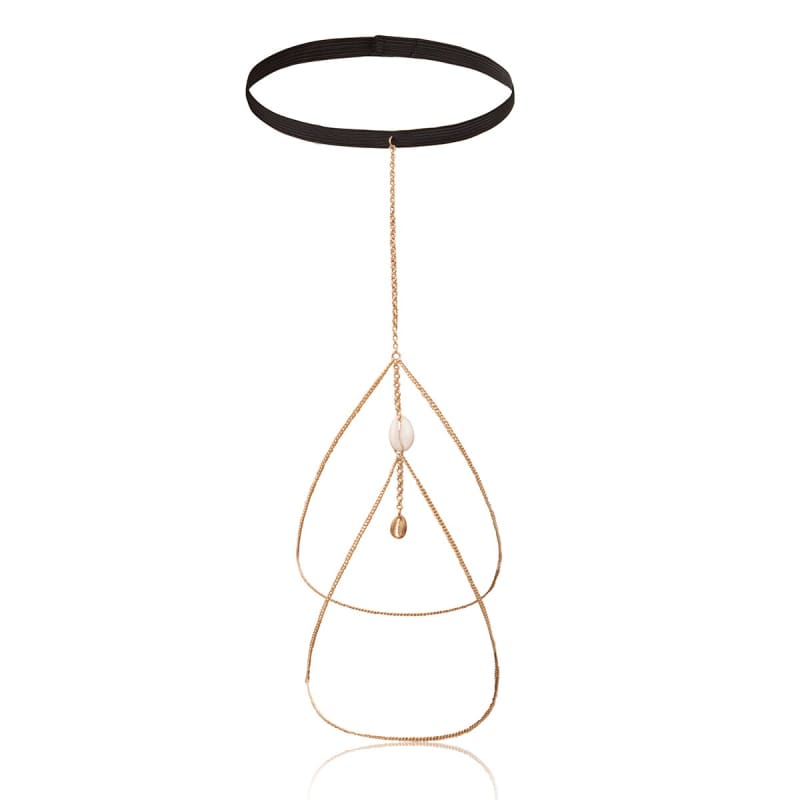 Chaine de corps pour cuisse orné de coquillage
