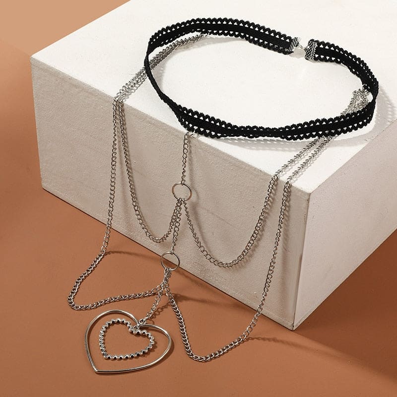 Chaine de cuisse avec pendentif coeur