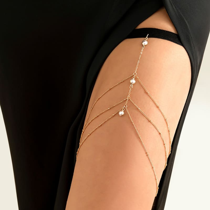 Chaine de cuisse bijou de corps sexy - 1