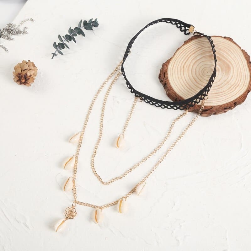 Chaine de cuisse ornée de coquillages
