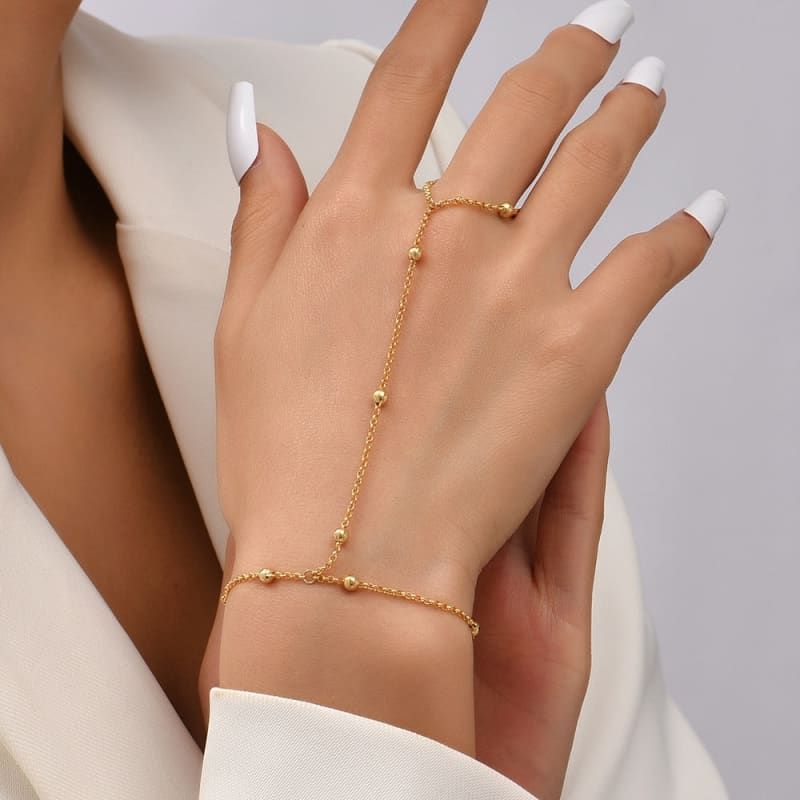 Chaine de main dorée