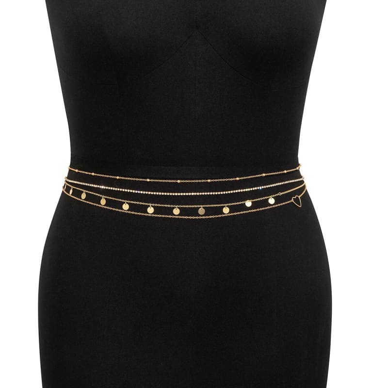 Chaine de taille multicouche dorée