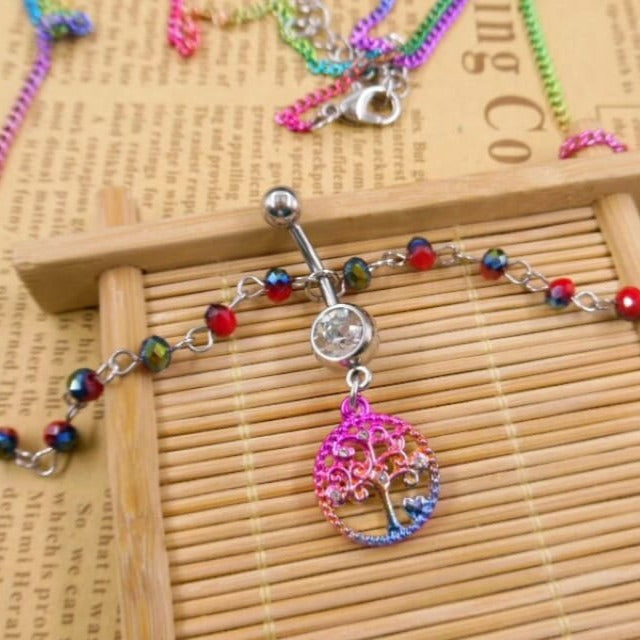 Chaine de taille nombril arbre de vie