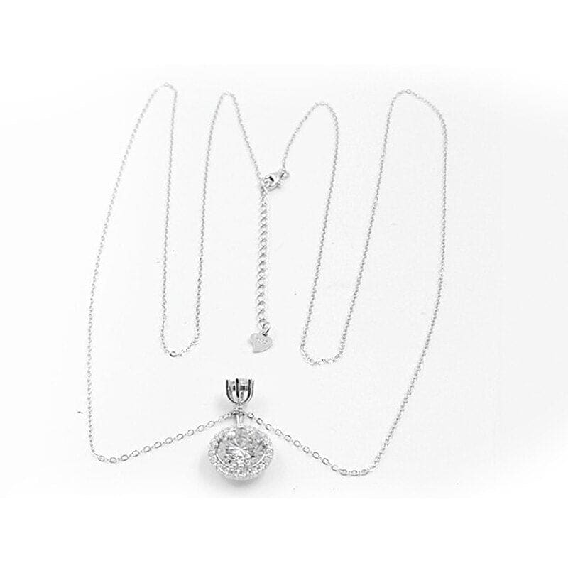 Chaine de taille nombril en argent avec gros cristal