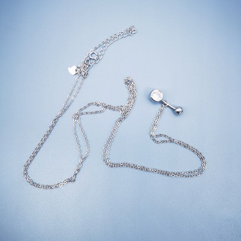 Chaine de taille nombril en argent minimaliste