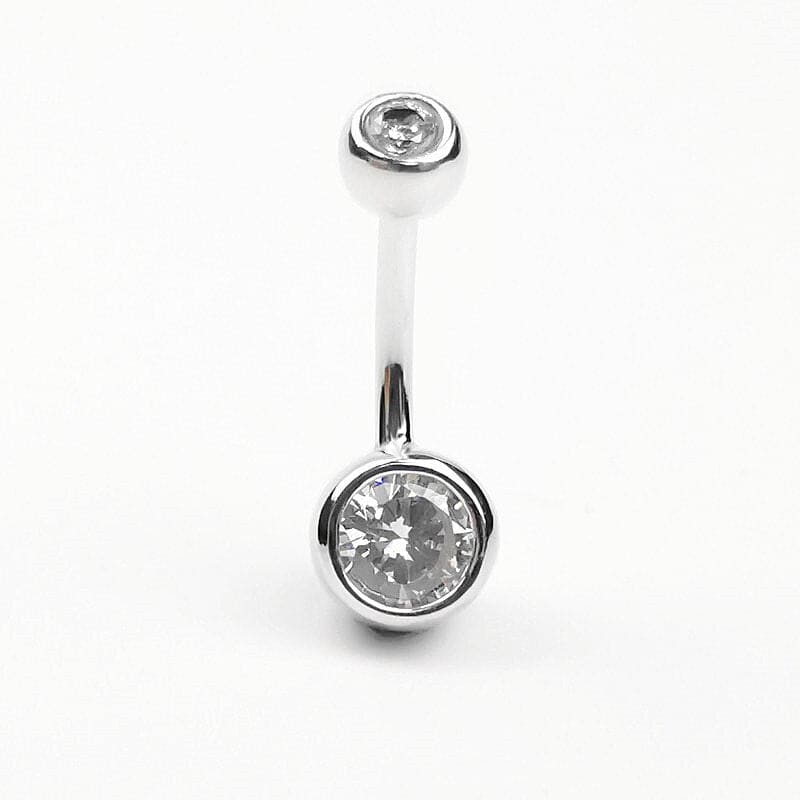 Chaine de taille nombril en argent minimaliste