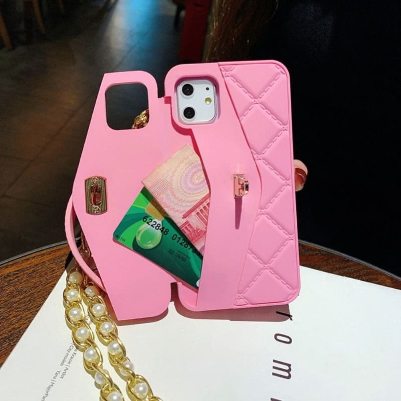 Chaine de téléphone avec coque à étui