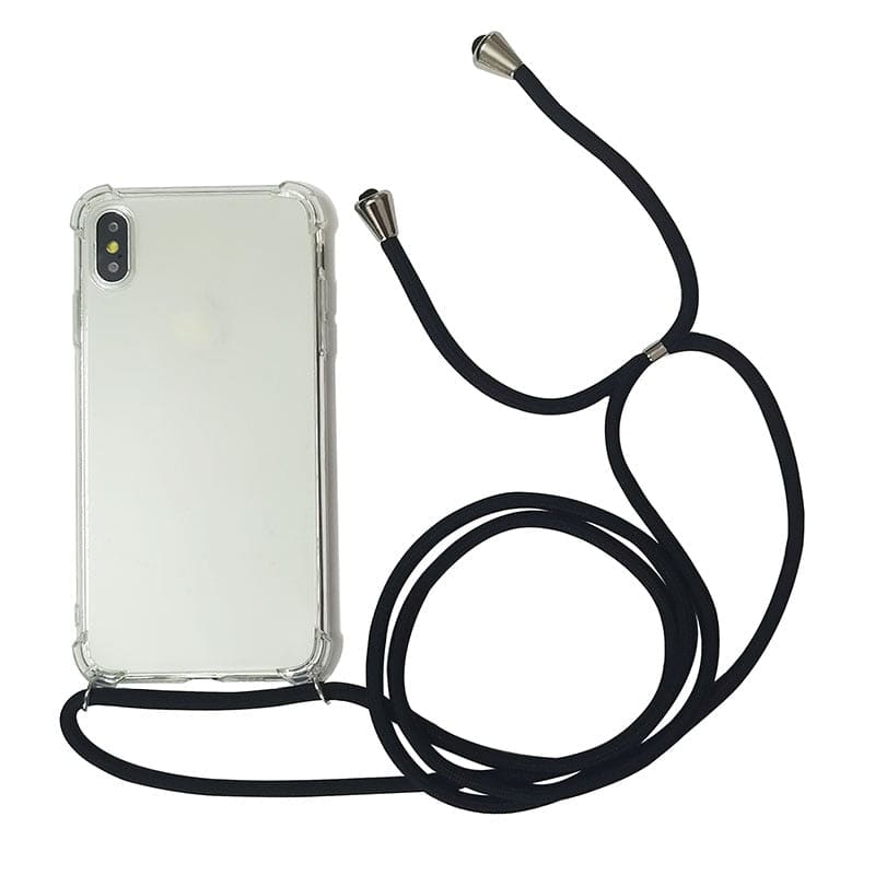 Chaine de téléphone bandoulière anti-chute avec coque -