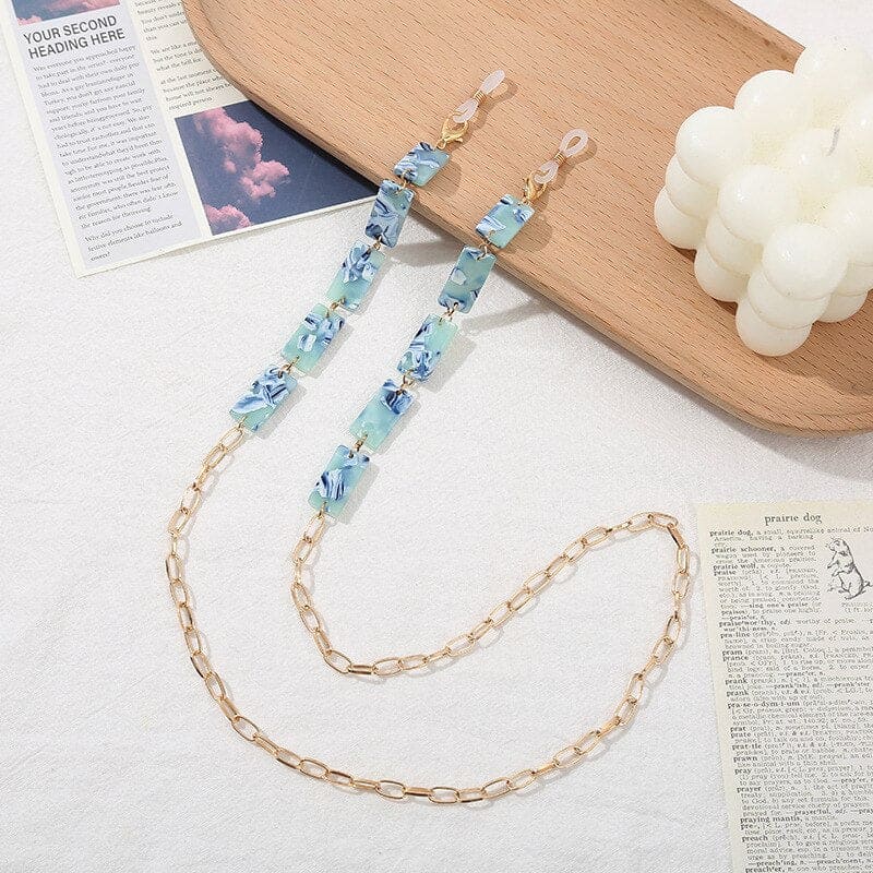 Chaine lunette acetate - Blue