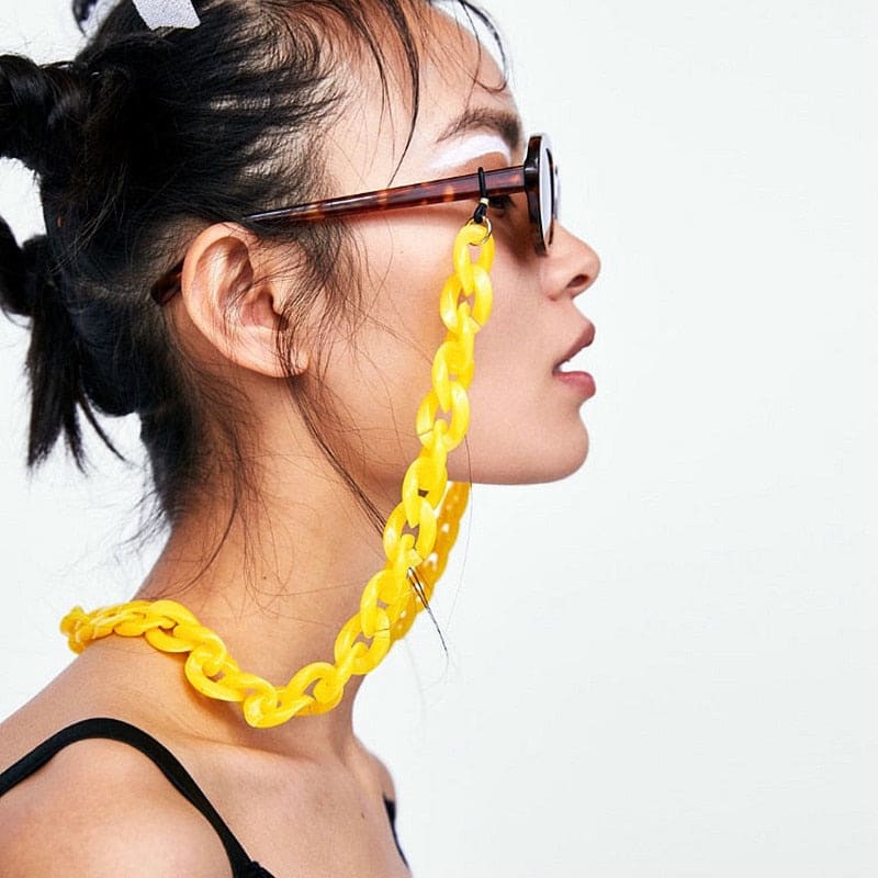 Chaine lunette grosse maille