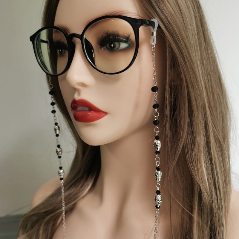 Chaine lunette tête de mort